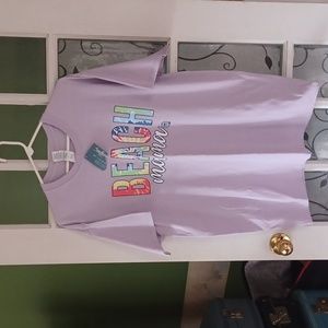 Beach Mama tee shirt girlie girl originals women size large